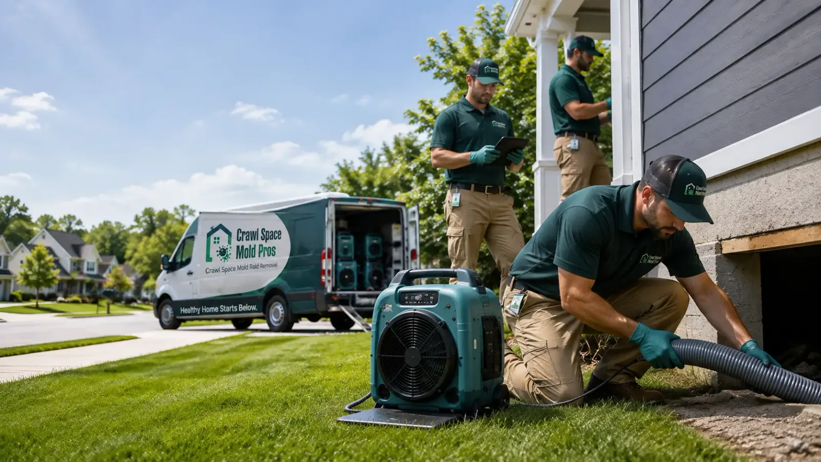 Crawl Space Mold Removal in Alhambra, IL